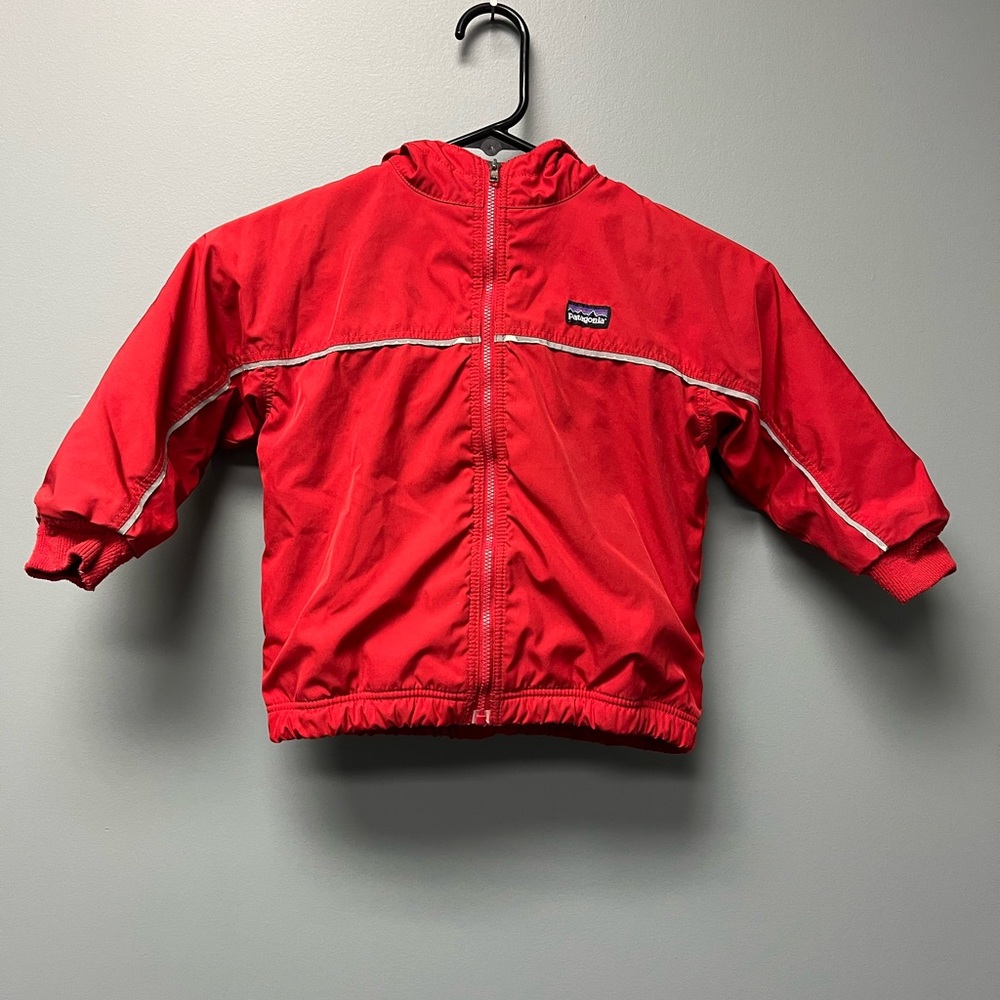 Patagonia Red Kids' Zip-Up Jacket with Hood